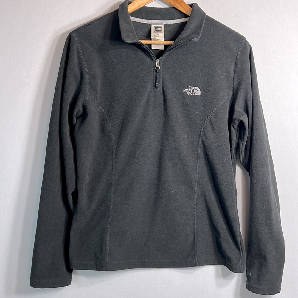 The North Face TKA 100 Quarter-zip Black Fleece size L